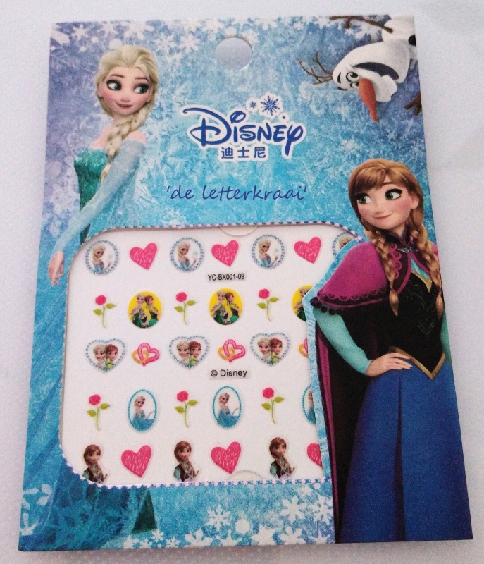 Frozen nagelstickertjes oa Elsa, Anna en Olaf - setje 3