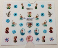 Frozen nagelstickertjes oa Elsa, Anna en Olaf - setje 10