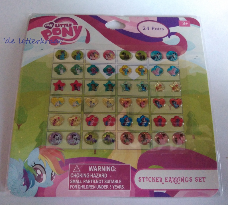Plakoorbellen My little Pony- 24 paar stickers